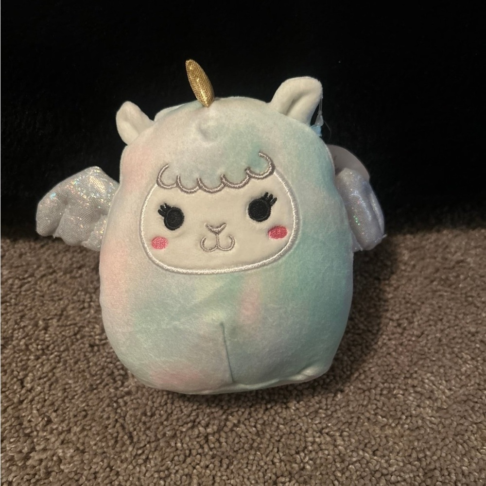 Winona 5” Claire's Squishmallows Unicorn Plush with Golden Horn